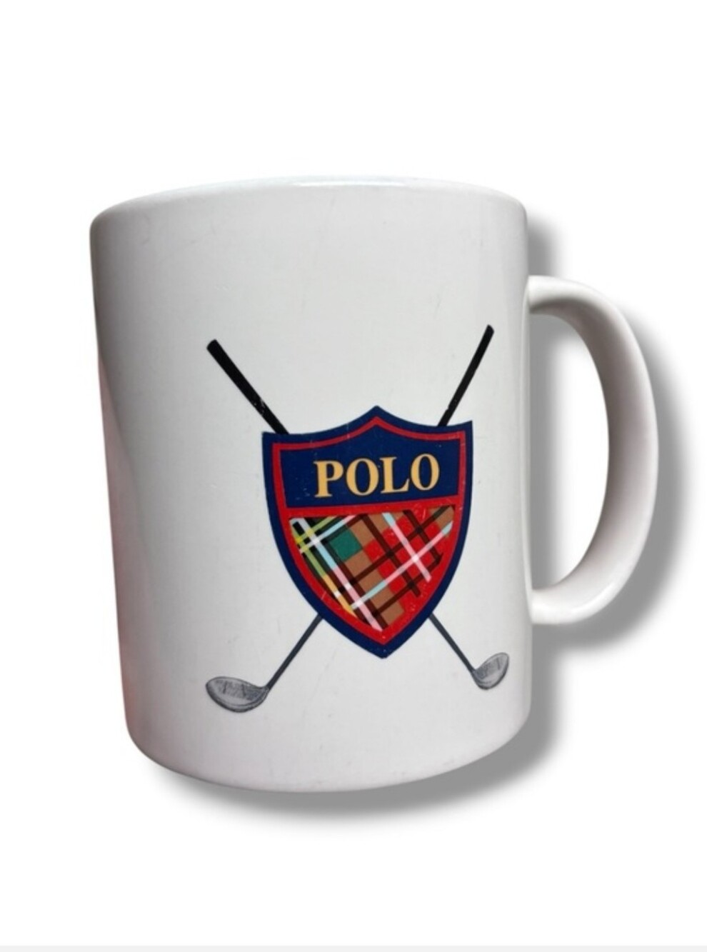 POLO RALPH LAUREN Shield & Club Coffee Mug VINTAGE